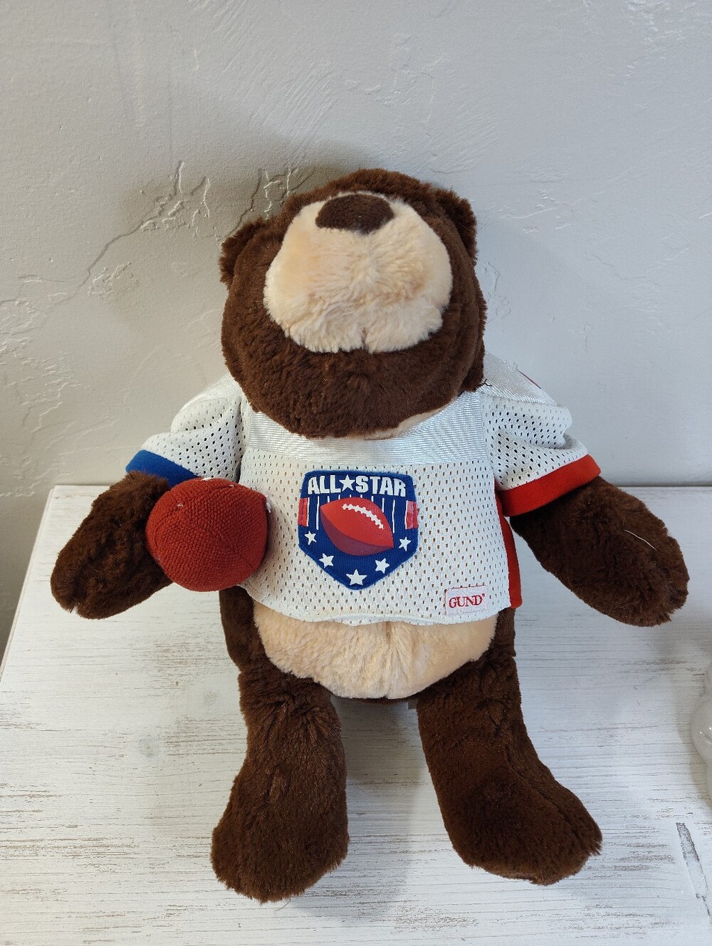 Gund Gridiron Football Fanatic Talking Teddy Bear Offensive Defense 13 in Works